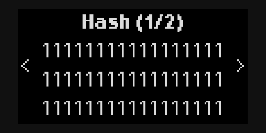 Starknet Ledger app sign hash screen
